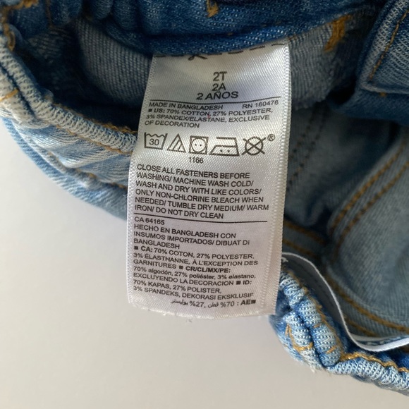 OLD NAVY 2T BALLERINA STYLE JEANS WITH FLOWER EMBROIDERY - Picture 8 of 8